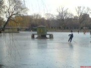 Ice Skating in the Boston Commons