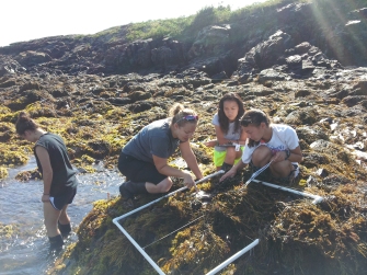 Kylla lends her algae expertise to some COSA students