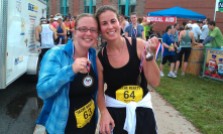 Kylla and Me and the Wicked Half Marathon finish last year.