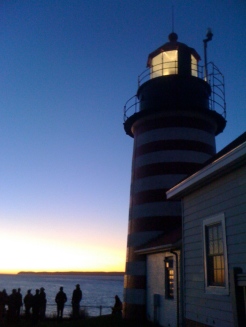 First light hits U.S. land each morning here at Quoddy Head Light