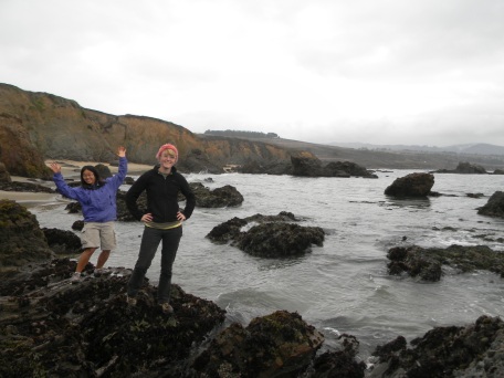 Of course, we had to take a pit stop on our drive for some tidepooling!