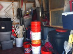 Just some of the contents of our lab’s outdoor storage shed… the “scientific equipment” we marine ecologists use.
